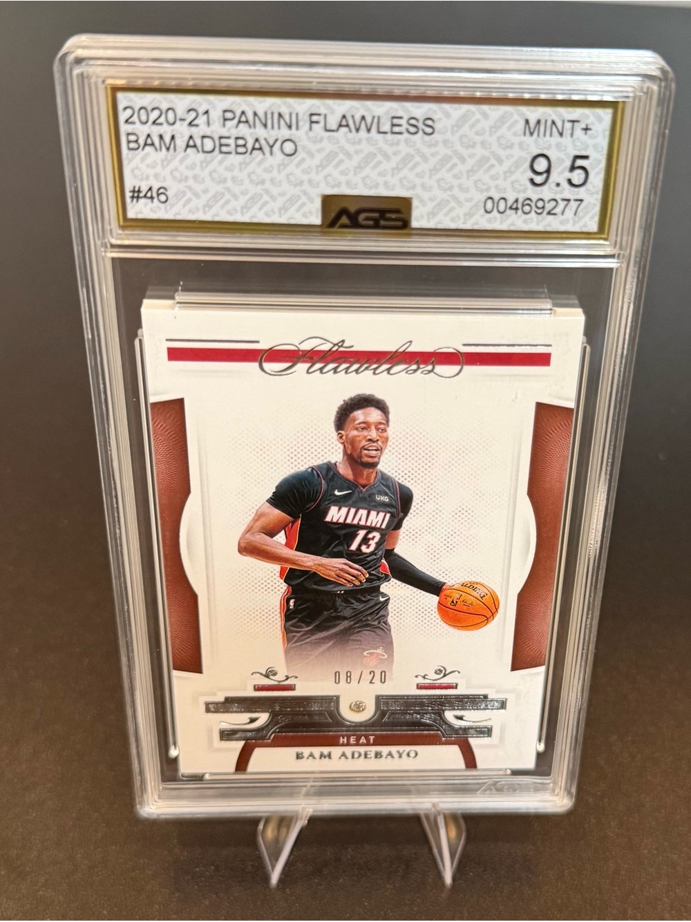 LAWLESS Trading Card BAM ADEBAYO White Black Brown